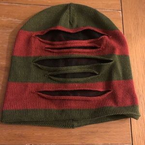 Stripe beanie hat